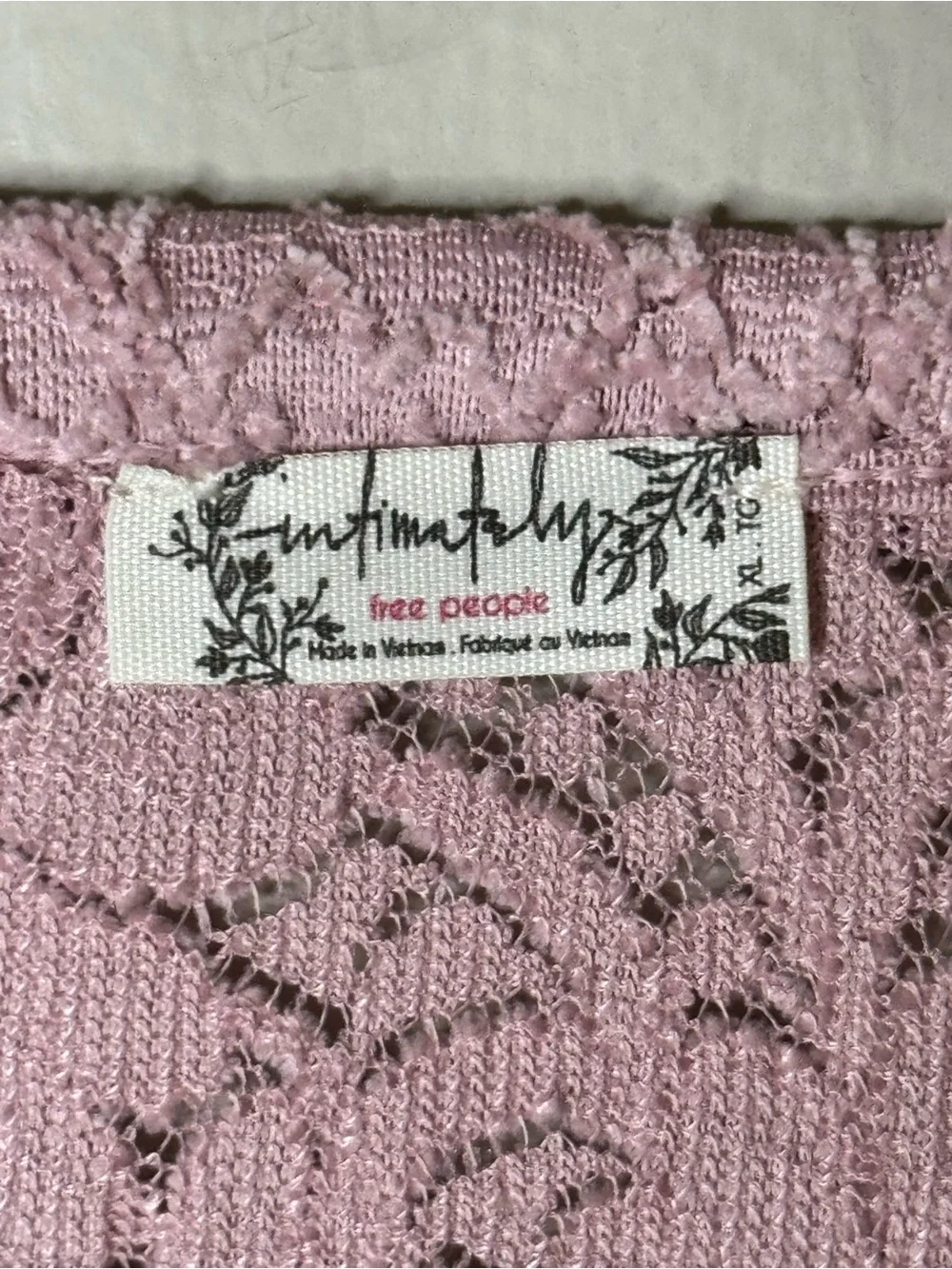 Free People Cloud Ride Notch Neck Long-Sleeve Top Fairy Coquette Size XL